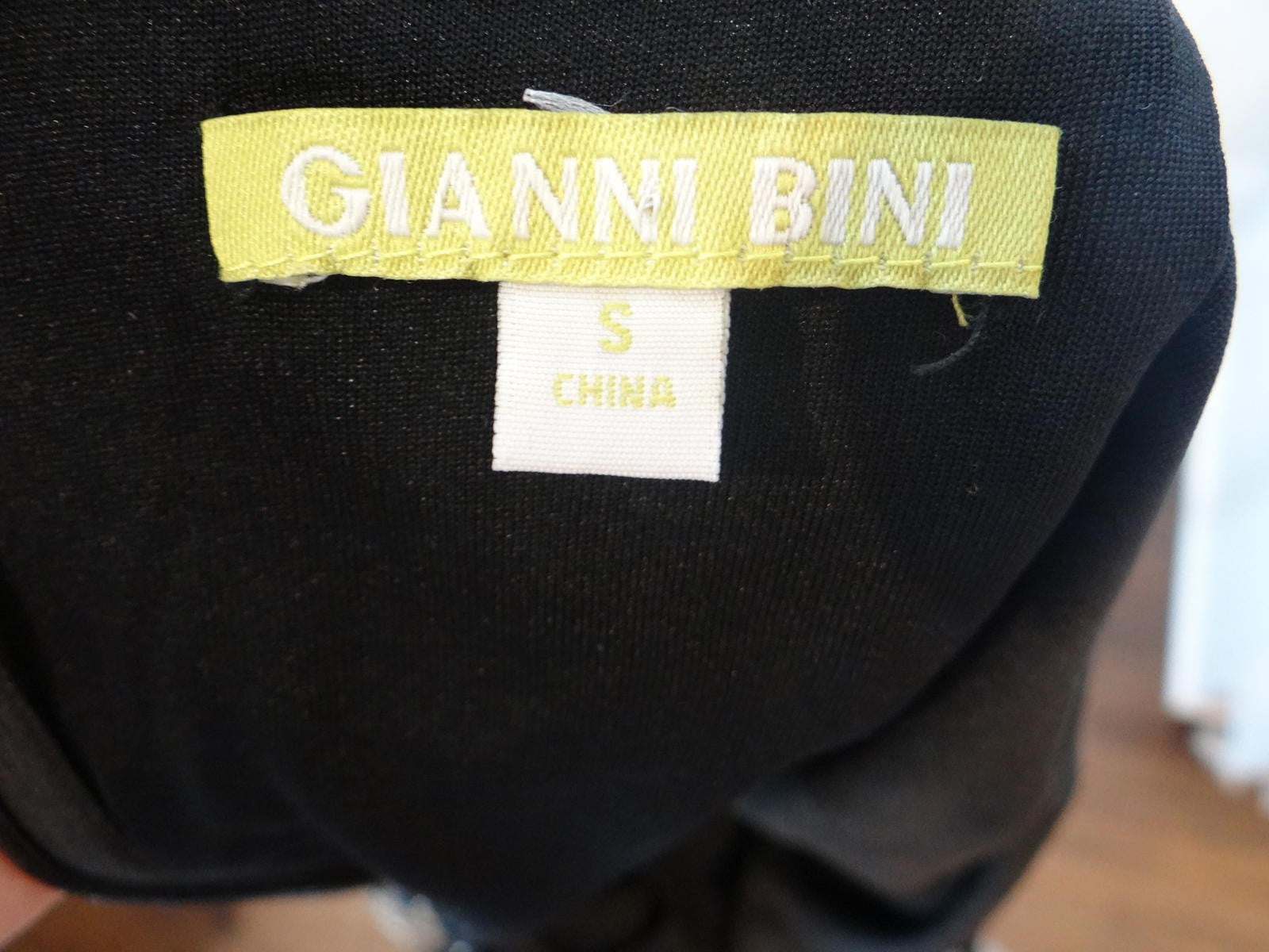 Glamorous Gianni Bini Black & Gold Strapless Dress - Size S