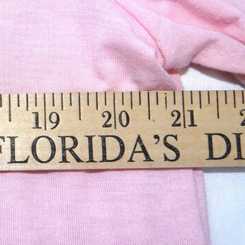 Pink Short Sleeve Sharkbite Hem Tunic Top Crew Neck Relaxed Fit Plus Size 3XL