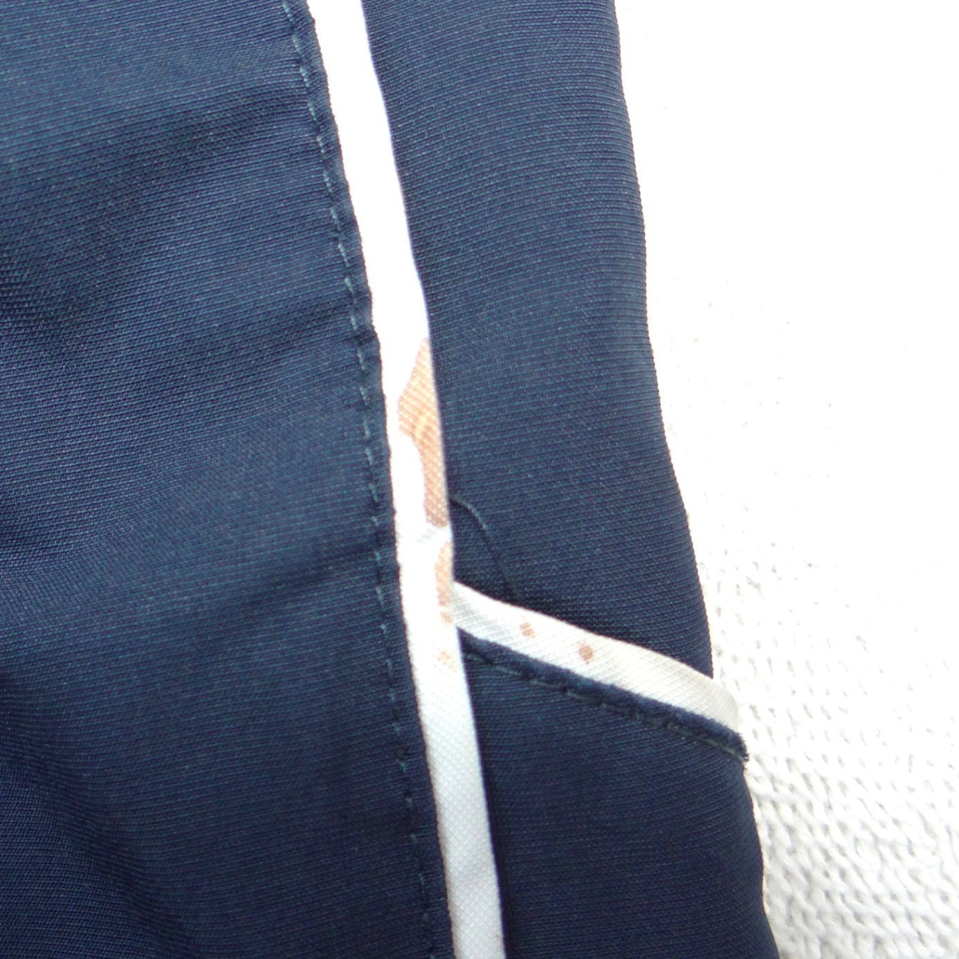 Nike Mens XL Track Pants Navy Blue Mesh Lined Side Zip Windbreaker Warmup