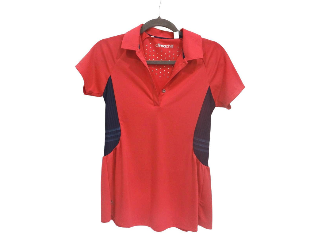 Adidas Climachill Women's Polo Shirt - Dark Pink/Navy XS