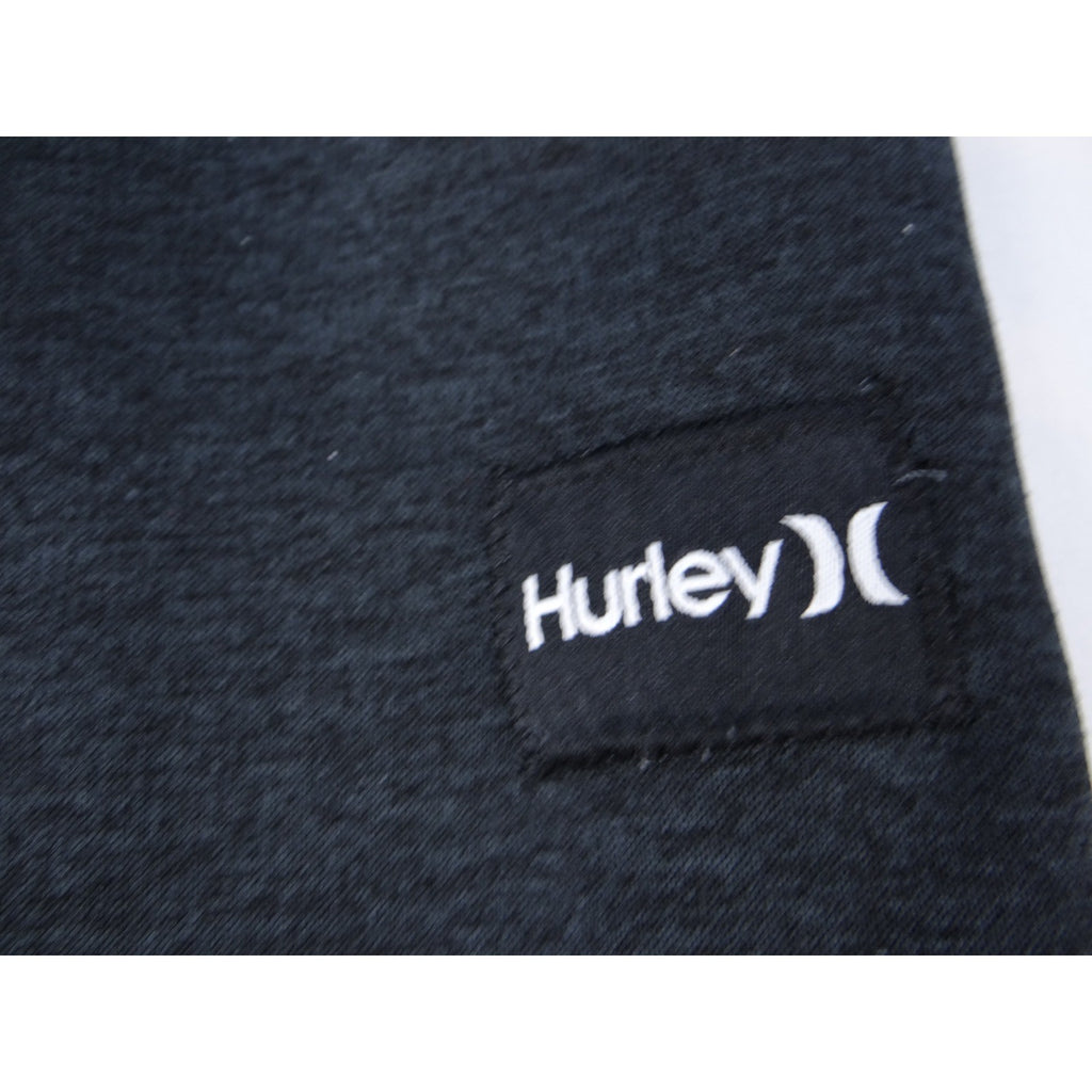 Hurley Black Jogger Sweatpants Athletic Lounge Drawstring Zipper Pockets Size L