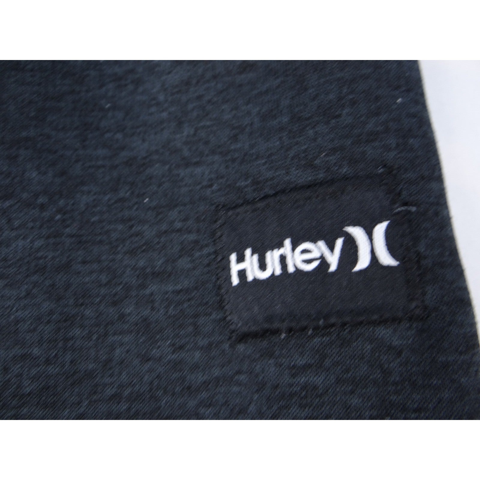 Hurley Black Jogger Sweatpants Athletic Lounge Drawstring Zipper Pockets Size L