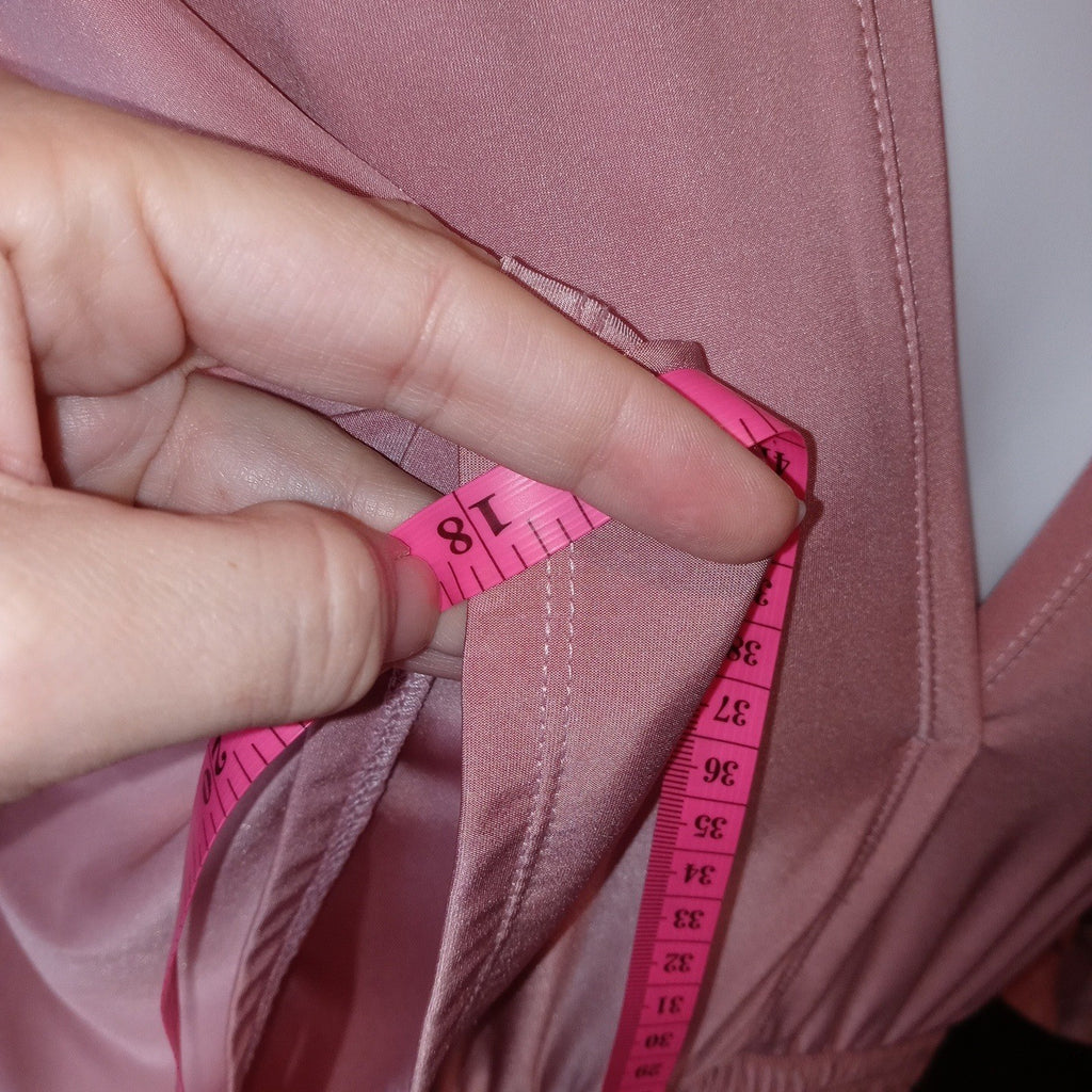 Vintage Pink Maxi Dress Butterfly Sleeves Smocked Waist Lace Trim Boho Flowy