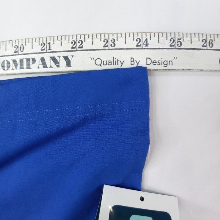 NWT-Adar Medical Uniforms Blue Scrub Pants Cargo Pockets Drawstring Waist XLG