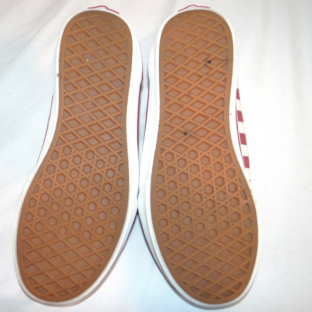 Vans Old Skool Red White Checkerboard Suede Canvas Kids Shoes Size 4.0 Youth