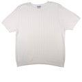Alfred Dunner Women's White Cable Knit Short Sleeve Sweater Top Sz M Made in USA