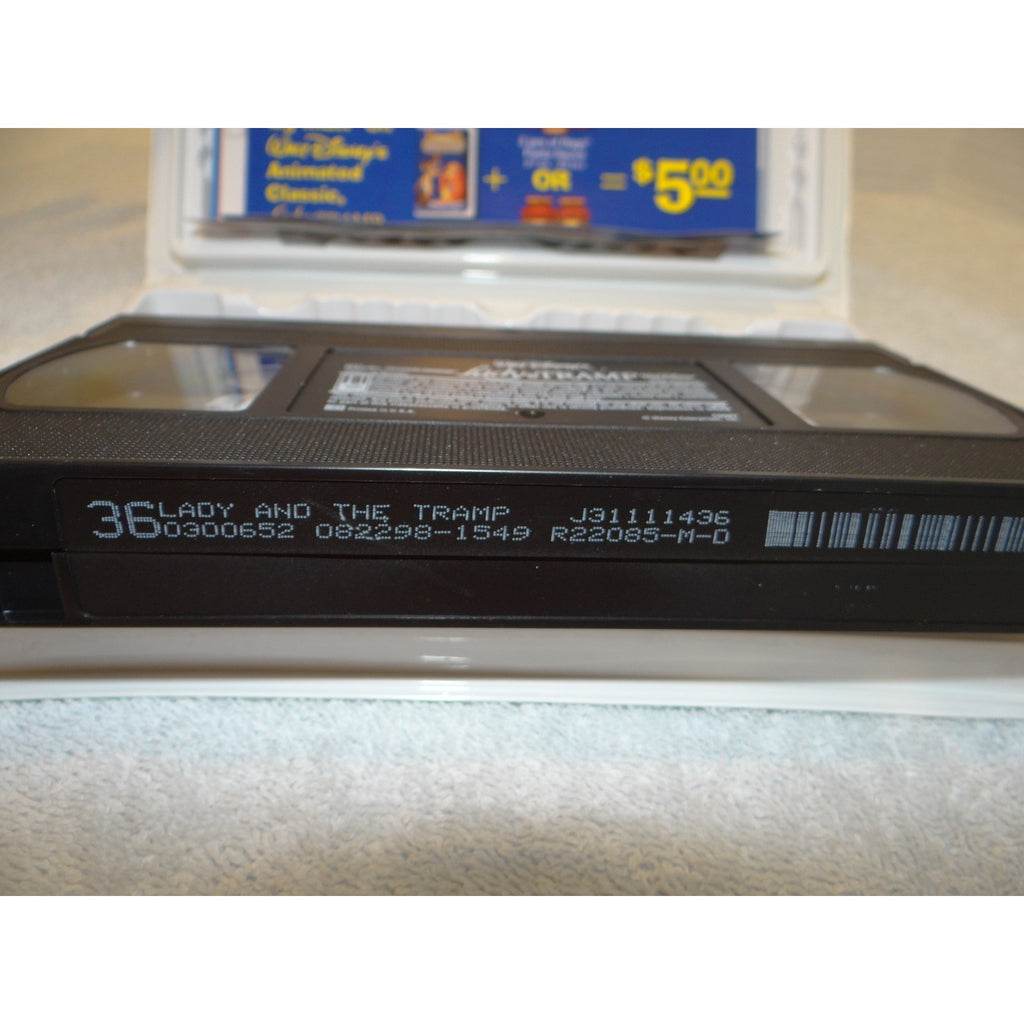 Lady and the Tramp VHS Walt Disney Masterpiece Collection Fully Restored