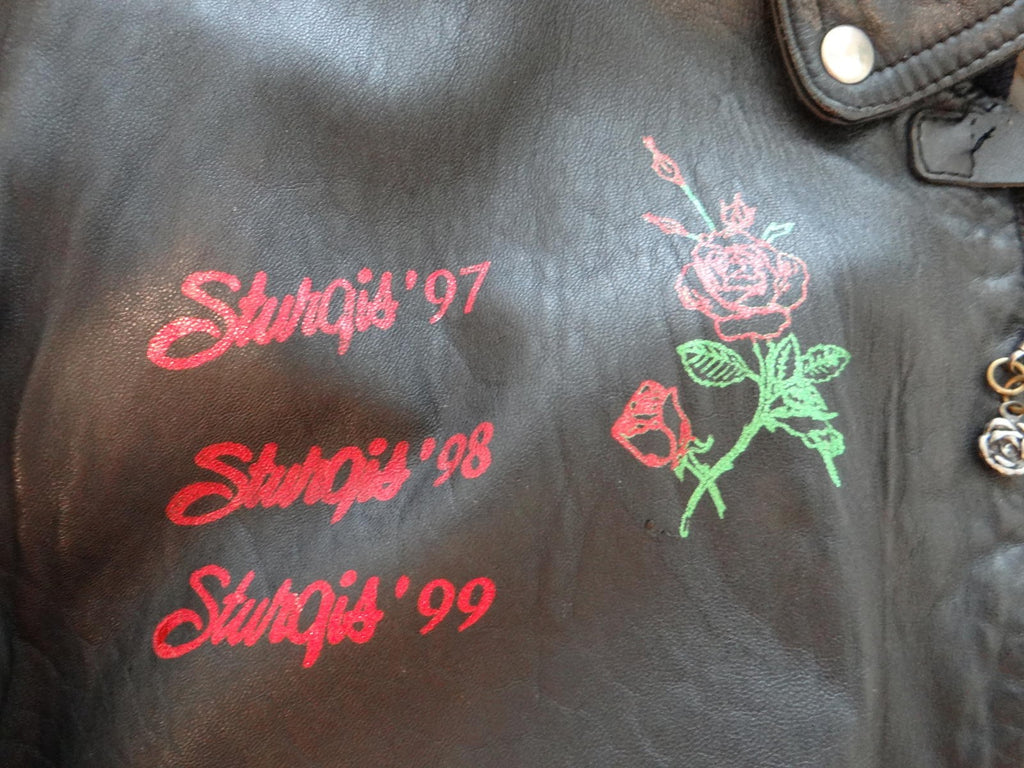 Country Star Hollywood Women's Leather Jacket with Embroidered Patches