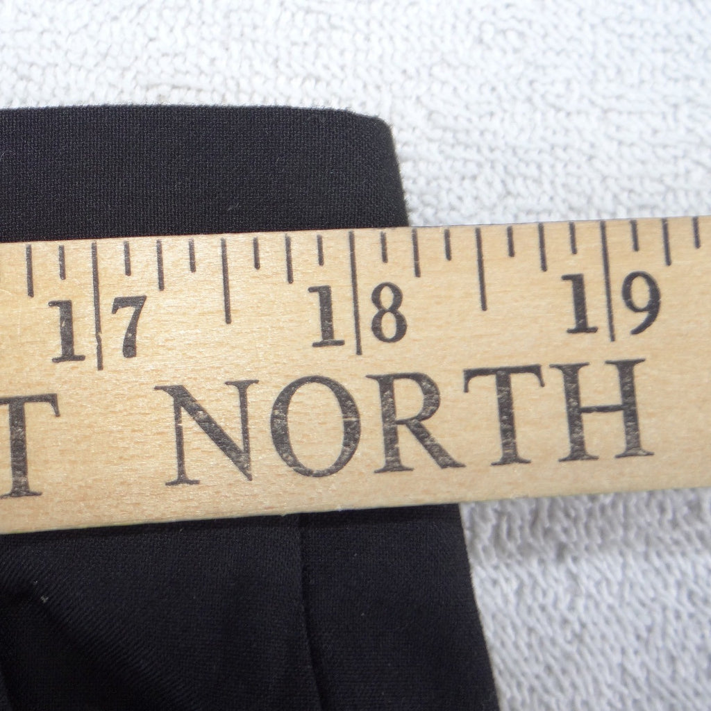 J.Ferrar Mens Slim Fit Dress Pants Black 36x30 Flat Front Stretch Trousers