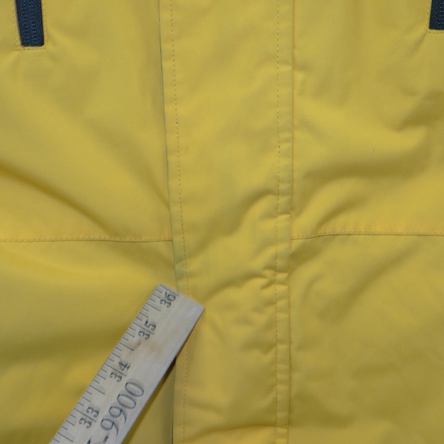 Free Country FCXtreme Mens Yellow Grey Hooded Ski Jacket Fleece Lined Small