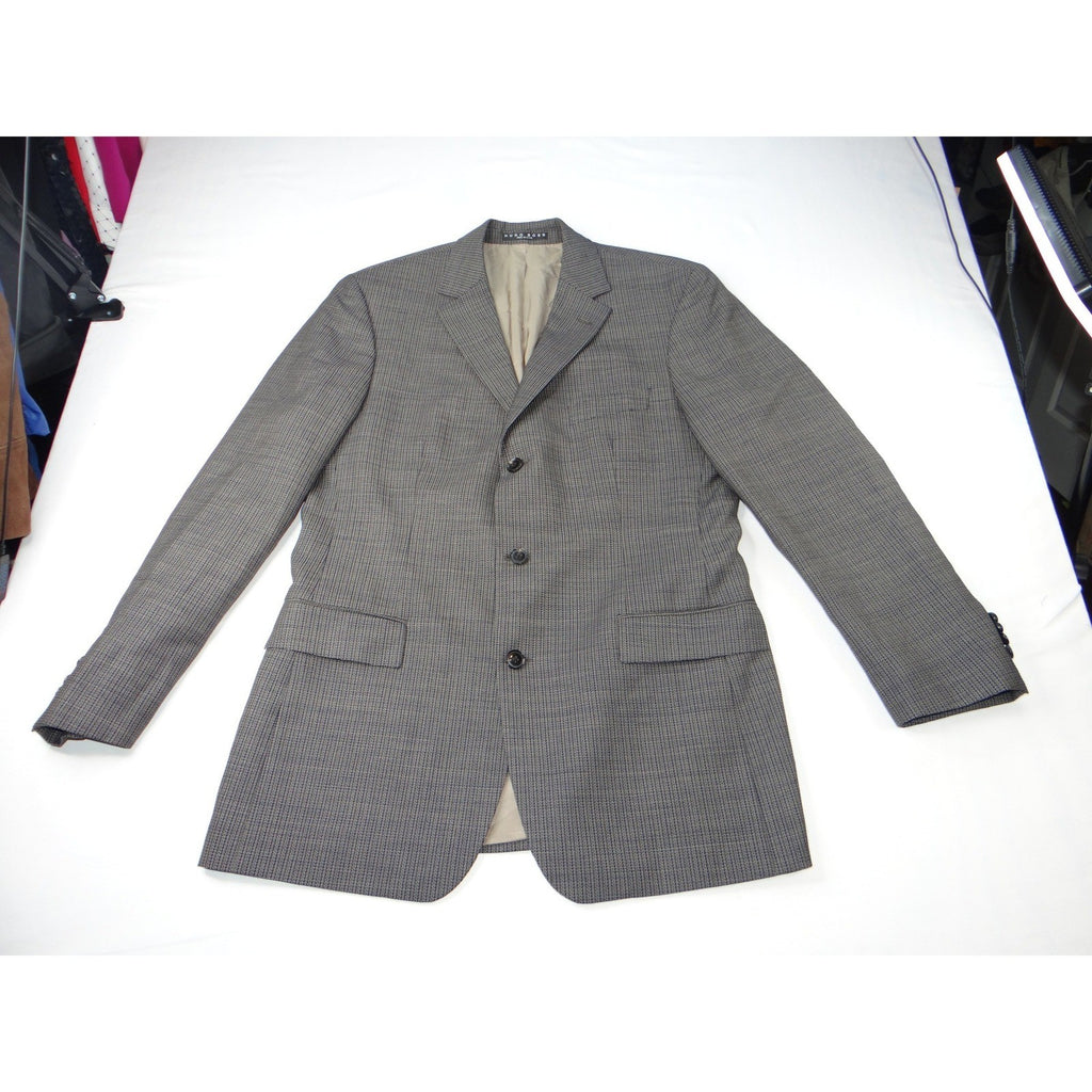 HUGO BOSS Men's Grey Check Wool Blend Blazer Sport Coat Size 42L