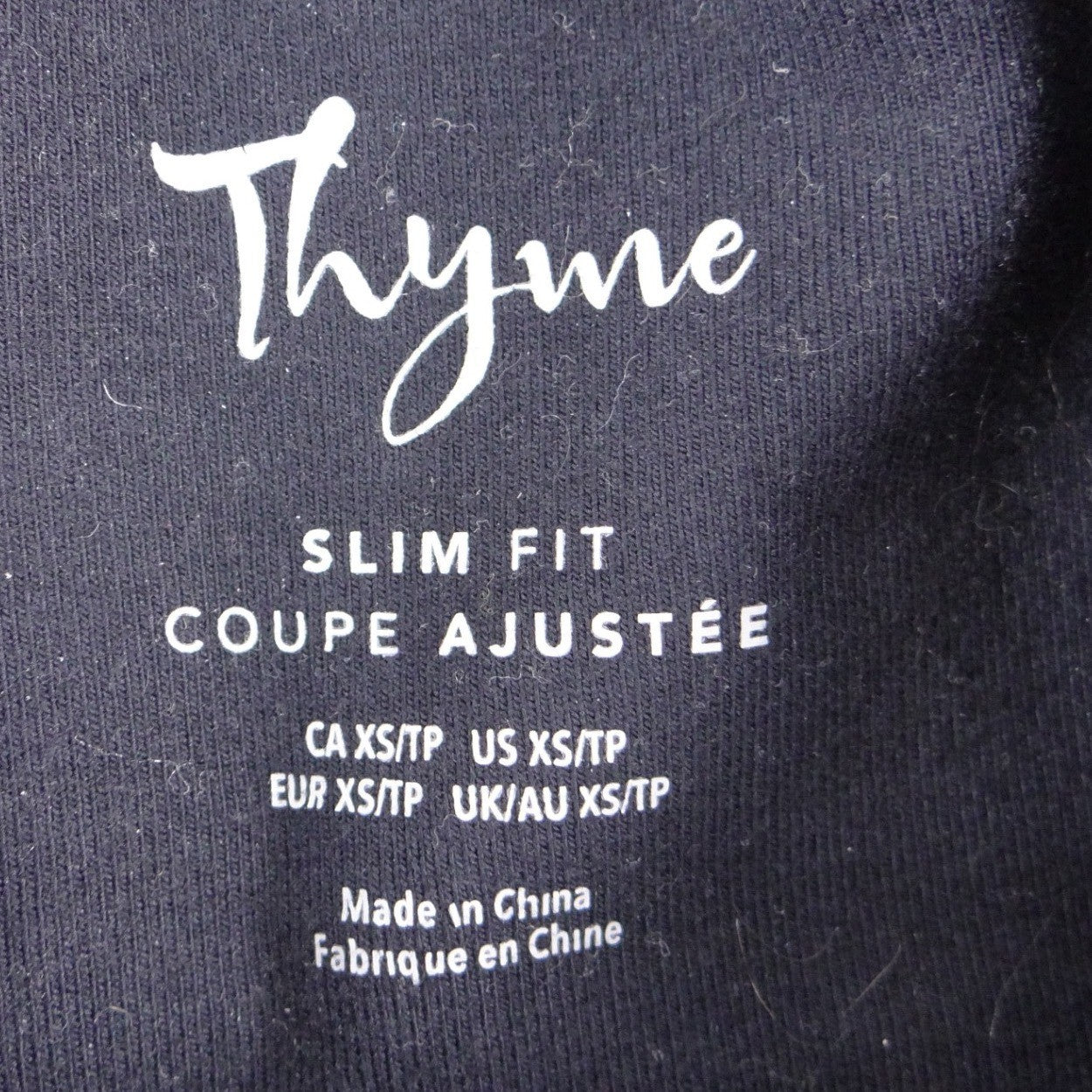 Thyme Maternity Slim Fit Jeans Blue Over Belly Panel XS/TP