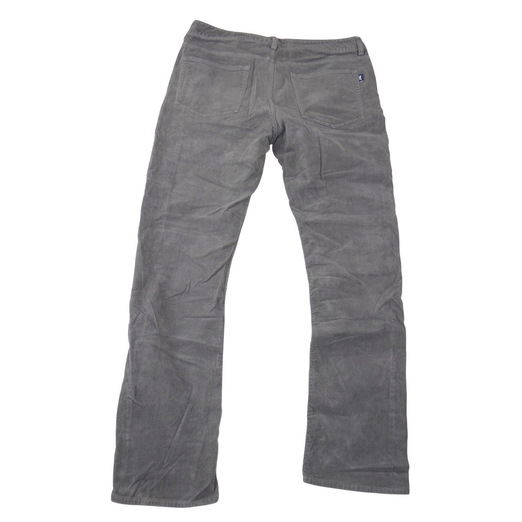 Vineyard Vines Mens Gray Corduroy Straight Leg Pants 33x32 Grey 5-Pocket