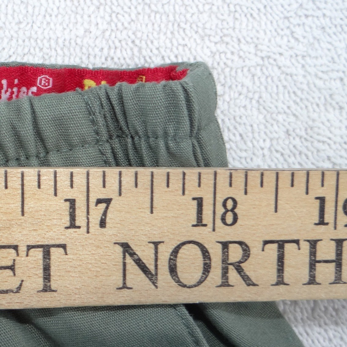 Dickies Womens Olive Green Elastic Waist Cargo Scrub Pants 2XL Plus Size