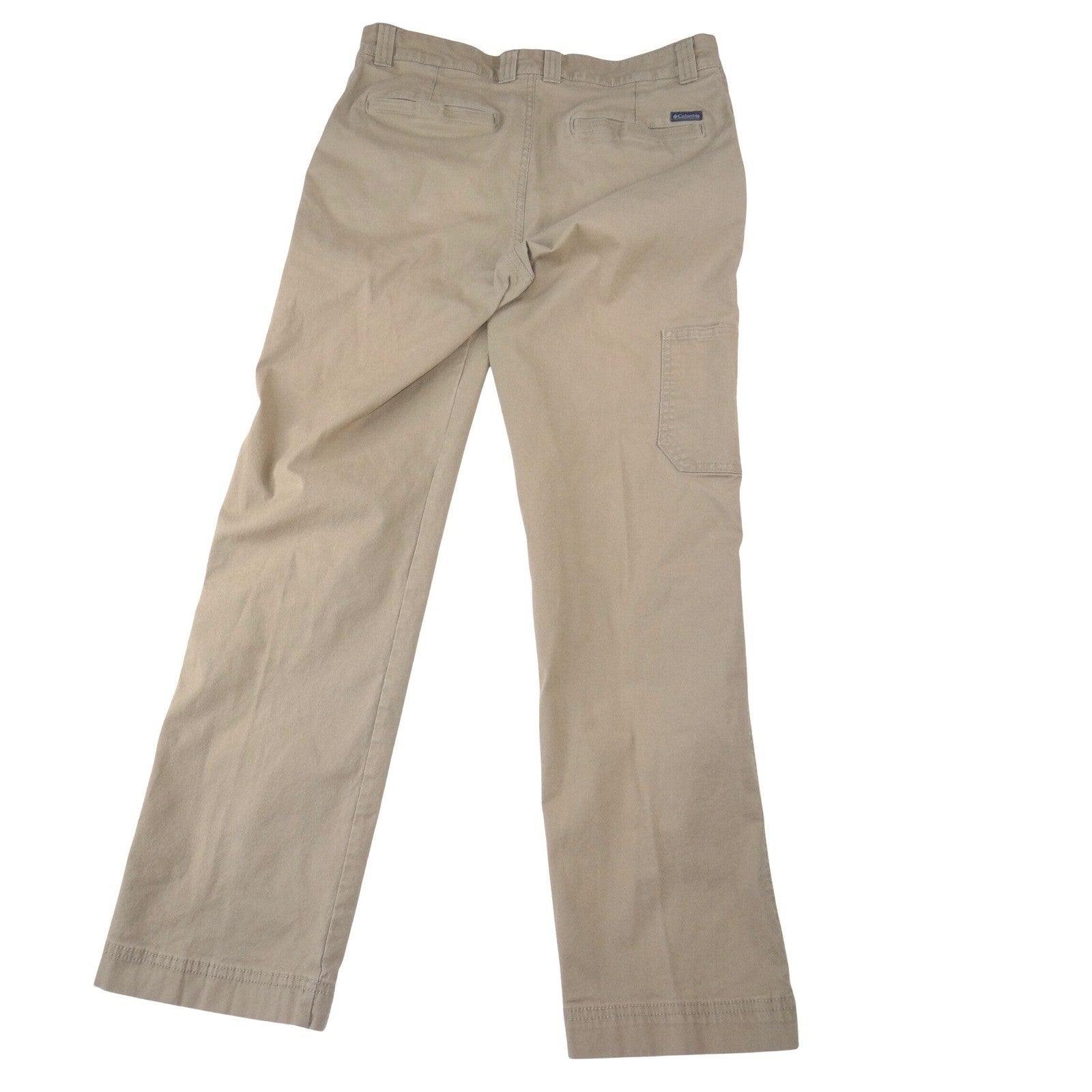 Columbia Mens Tan Khaki Canvas Utility Hiking Pants Straight Leg 32x30