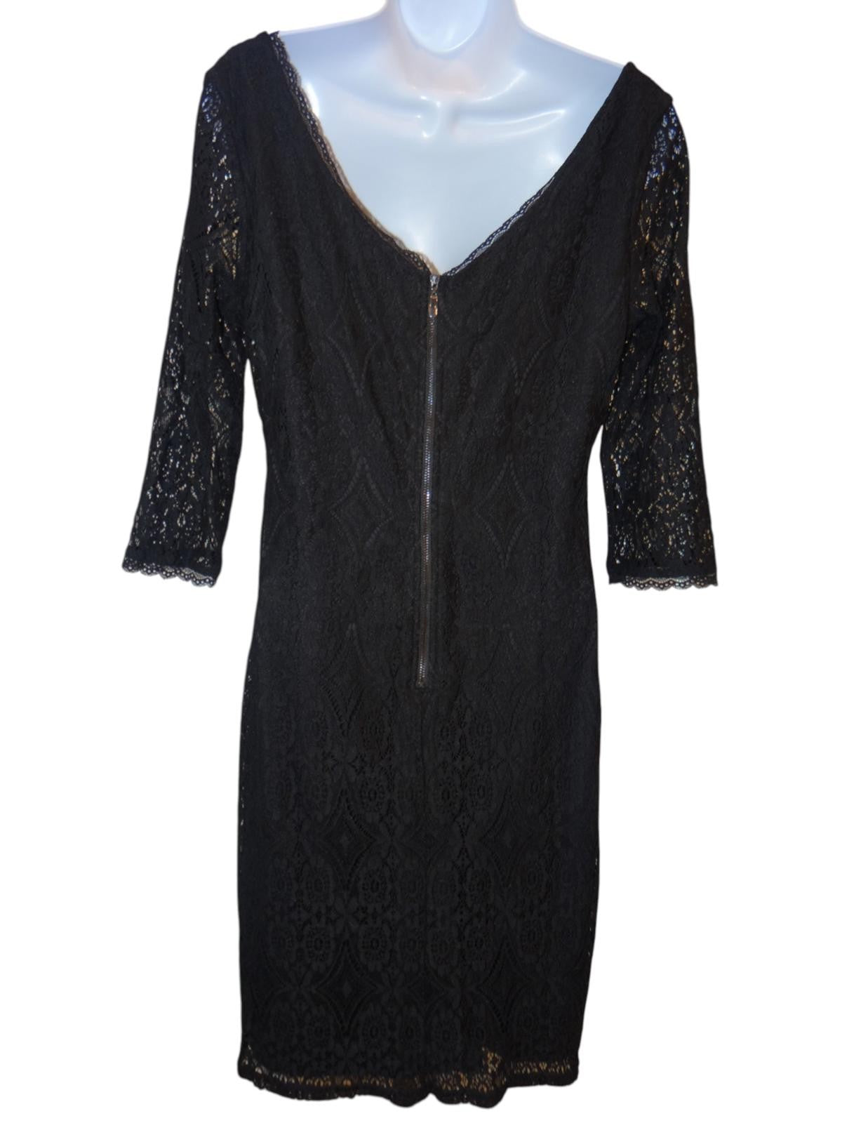 Laundry by Design Black Lace Dress - Size 8