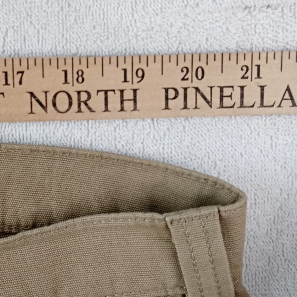 Carhartt Relaxed Straight Fit Work Pants Mens 40x34 Tan Canvas Utility Trousers