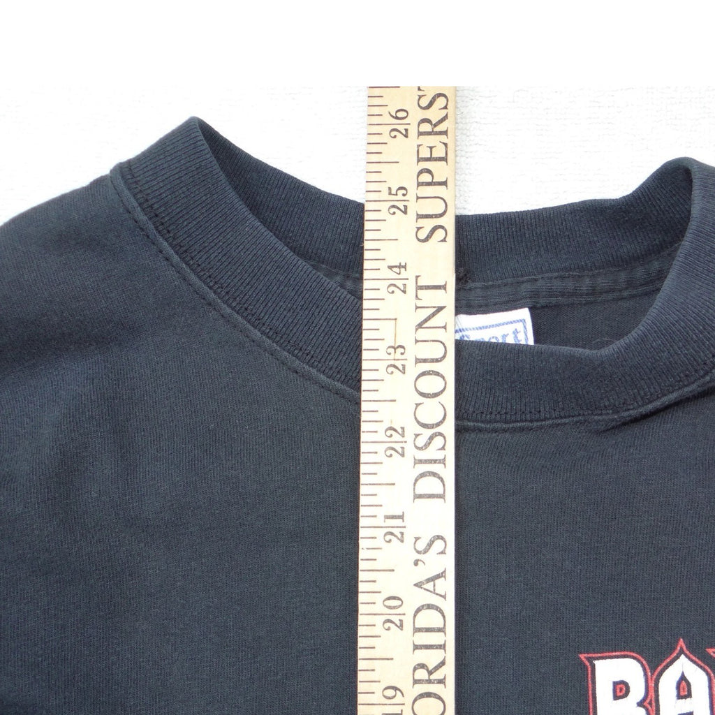 Vintage Bad Ass Choppers Long Sleeve Graphic T-Shirt Mens Black M Iron Cross
