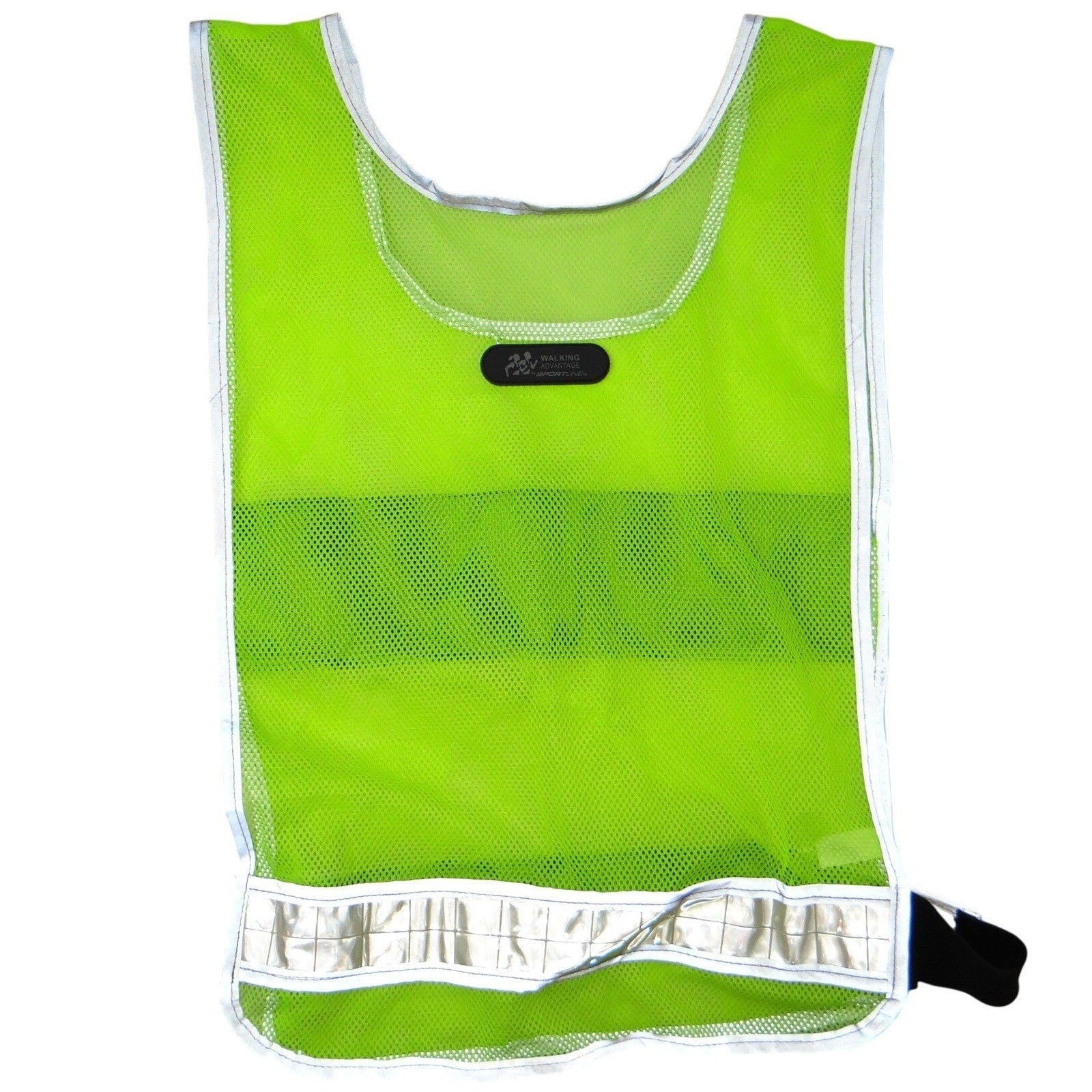 High Visibility Reflective Safety Vest Lime Green Mesh Multiple Pocket Closure