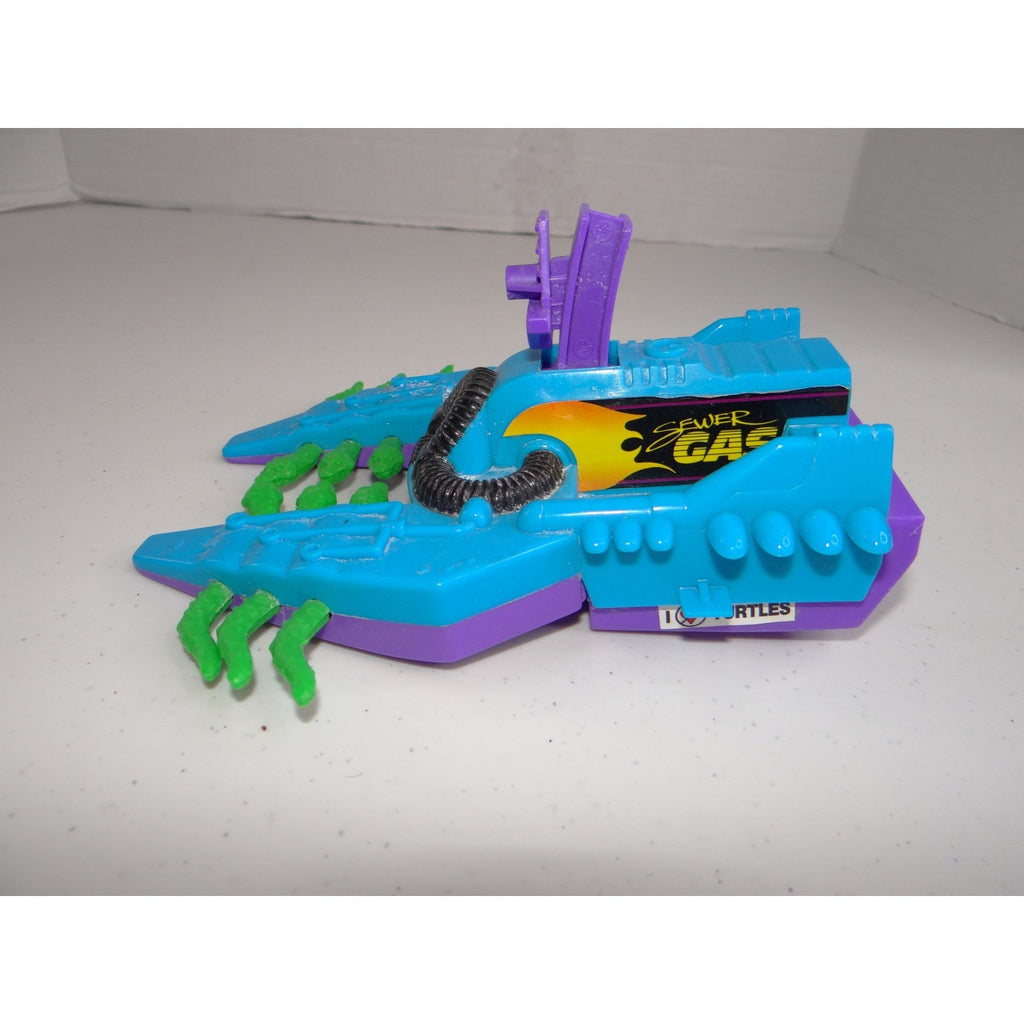 Vintage 1991 Playmates TMNT Sewer Gas Sucker Vehicle Teal Purple 2850