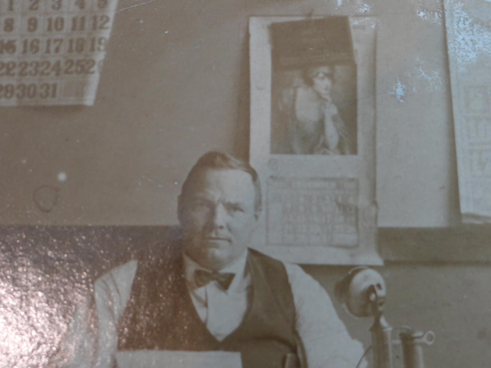 Vintage Antique Telegraph Office Photograph advertisement