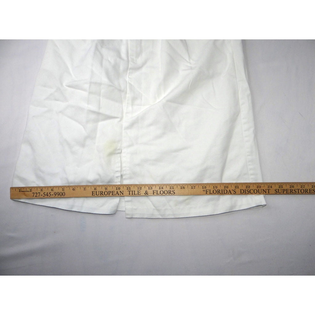 Vintage White Midi Skirt Pleated A Line Casual Office Basic