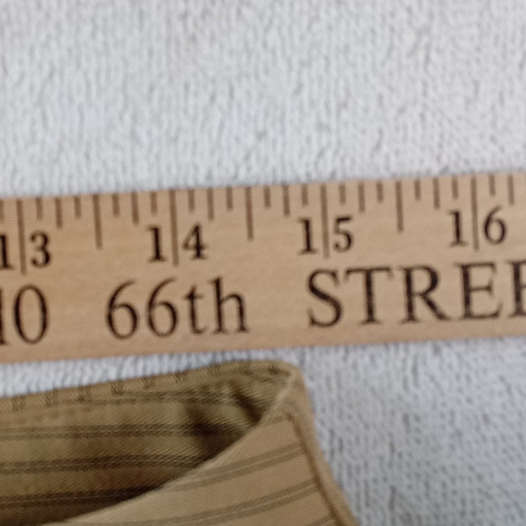 Y2K A. Byer Womens Tan Brown Pinstripe Wide Leg Dress Pants Trouser Size 9