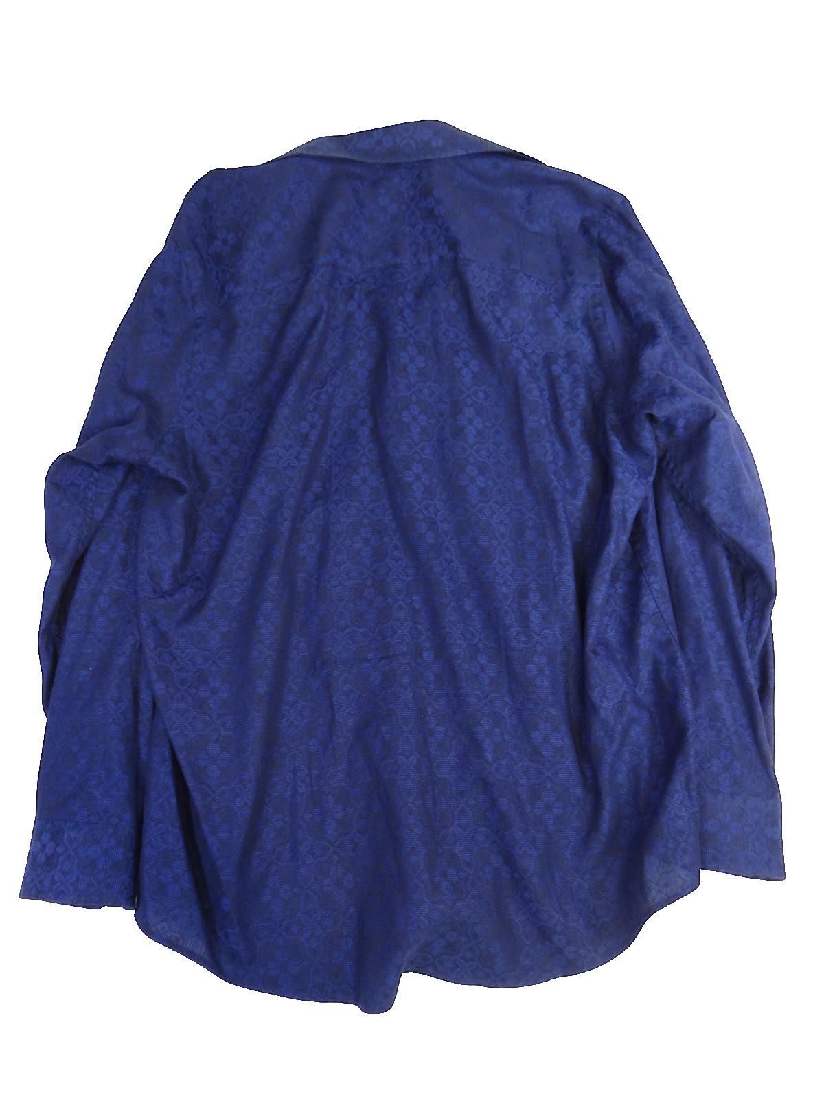Alfani Men's Long Sleeve Button-Up Shirt Blue Large