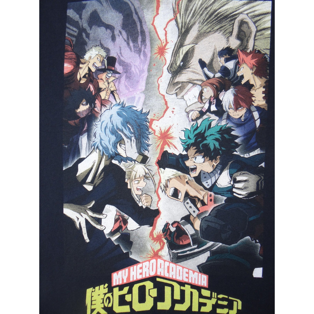 My Hero Academia Anime T Shirt 2XL Black Graphic Print Funimation Shonen Jump