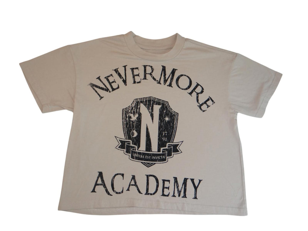 Nevermore Academy Cropped T-Shirt from Wednesday Series - XS