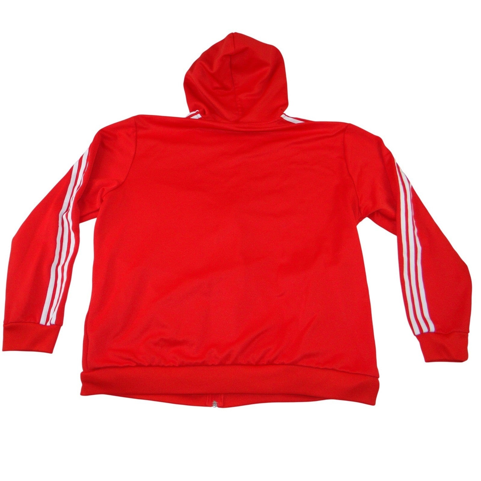 Adidas Originals Mens 2XL Red Track Jacket Hoodie 3-Stripes Trefoil