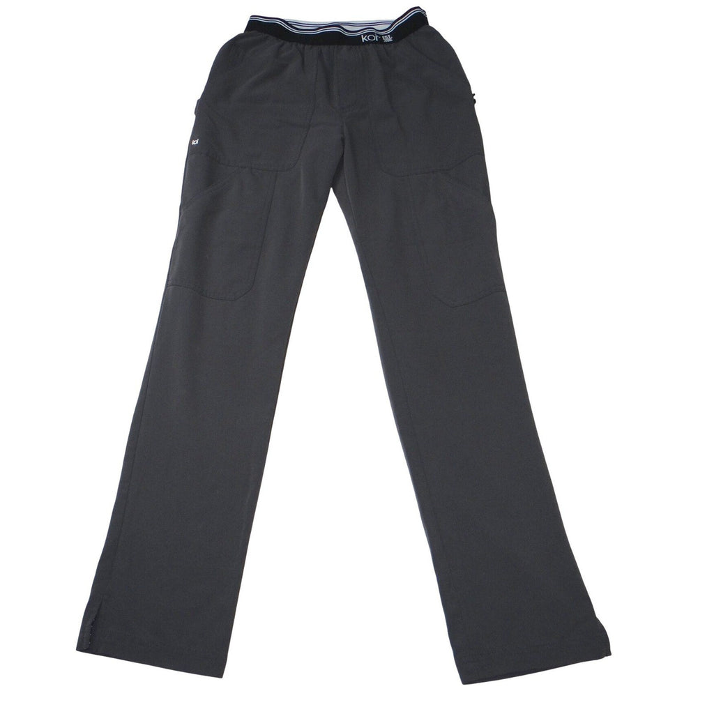 Koi Next Gen Womens XXS Regular Grey Scrub Pants Elastic Waist Cargo Pockets