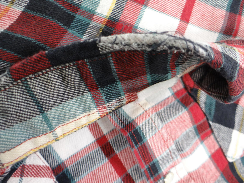Plains Western Wear Plaid Button-Up Shirt Size Large