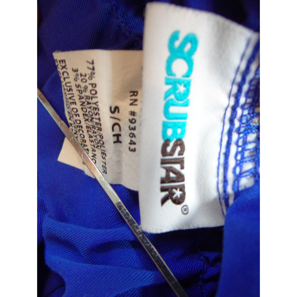 Scrubstar Women Royal Blue Jogger Scrub Pants Small S/CH Drawstring Stretch