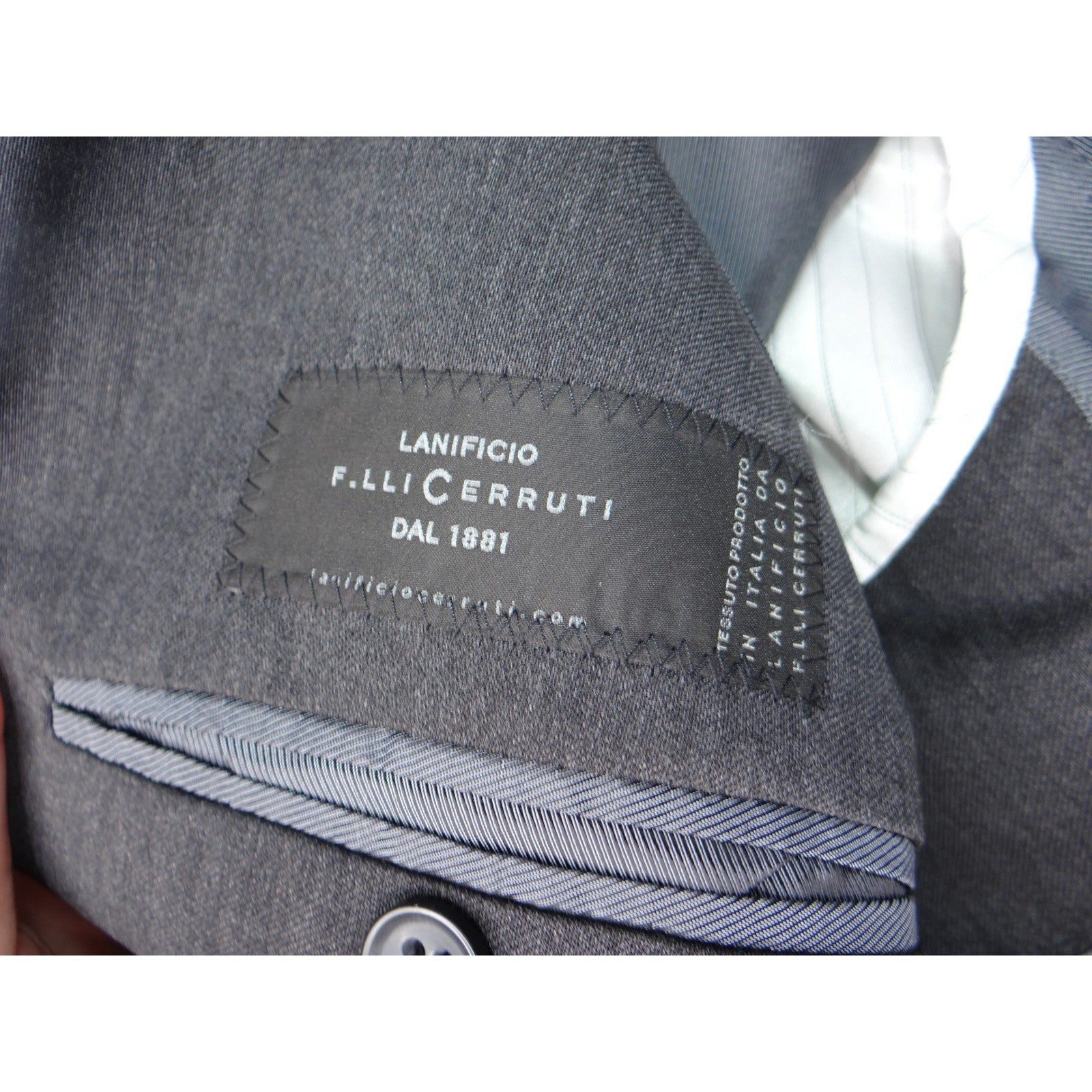 Banana Republic Modern Fit 42L Charcoal Grey Wool Blend Suit Jacket Blazer
