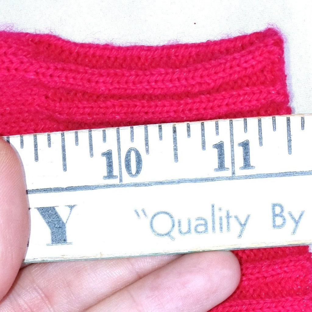 Vintage Justin Allen Women's Bright Pink Over-Sized Knit Sweater Made in USA