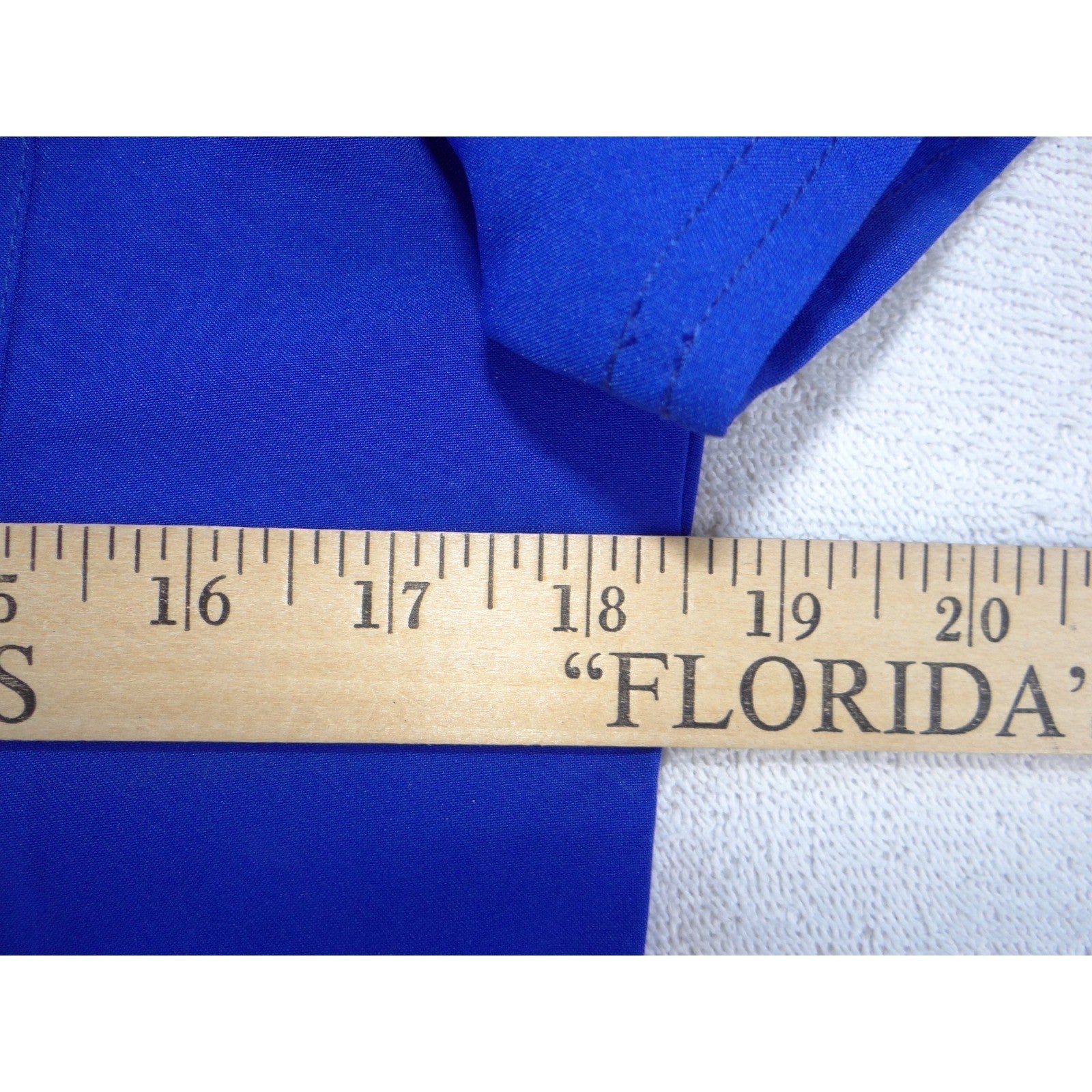 Scrubstar Womens Royal Blue V-Neck 3-Pocket Medical Scrub Top Small 2293