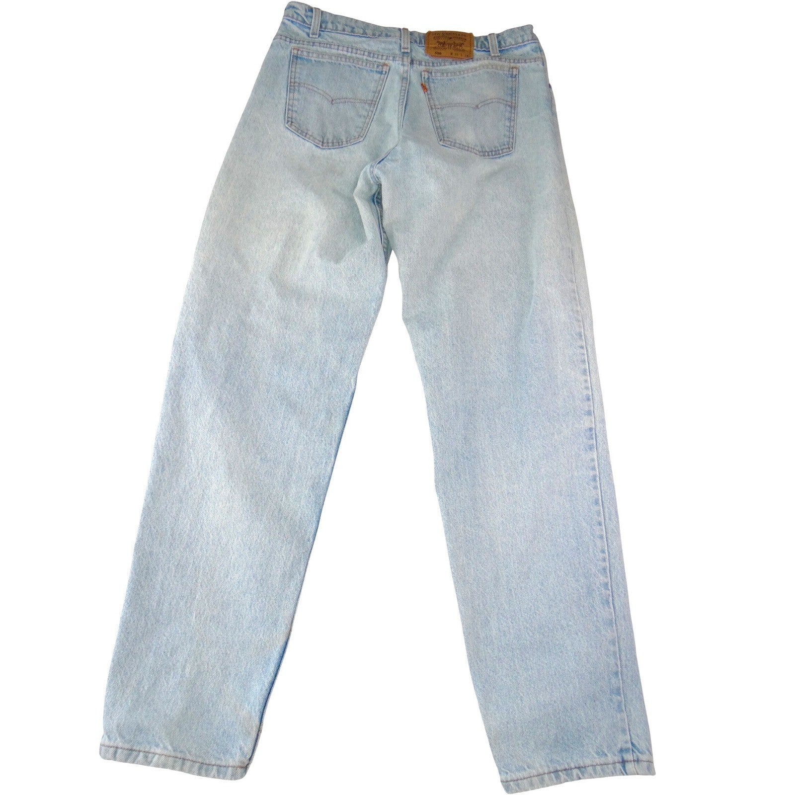 Vintage Levis Orange Tag Jeans Mens 36x34 Light Wash Straight Leg Made in USA