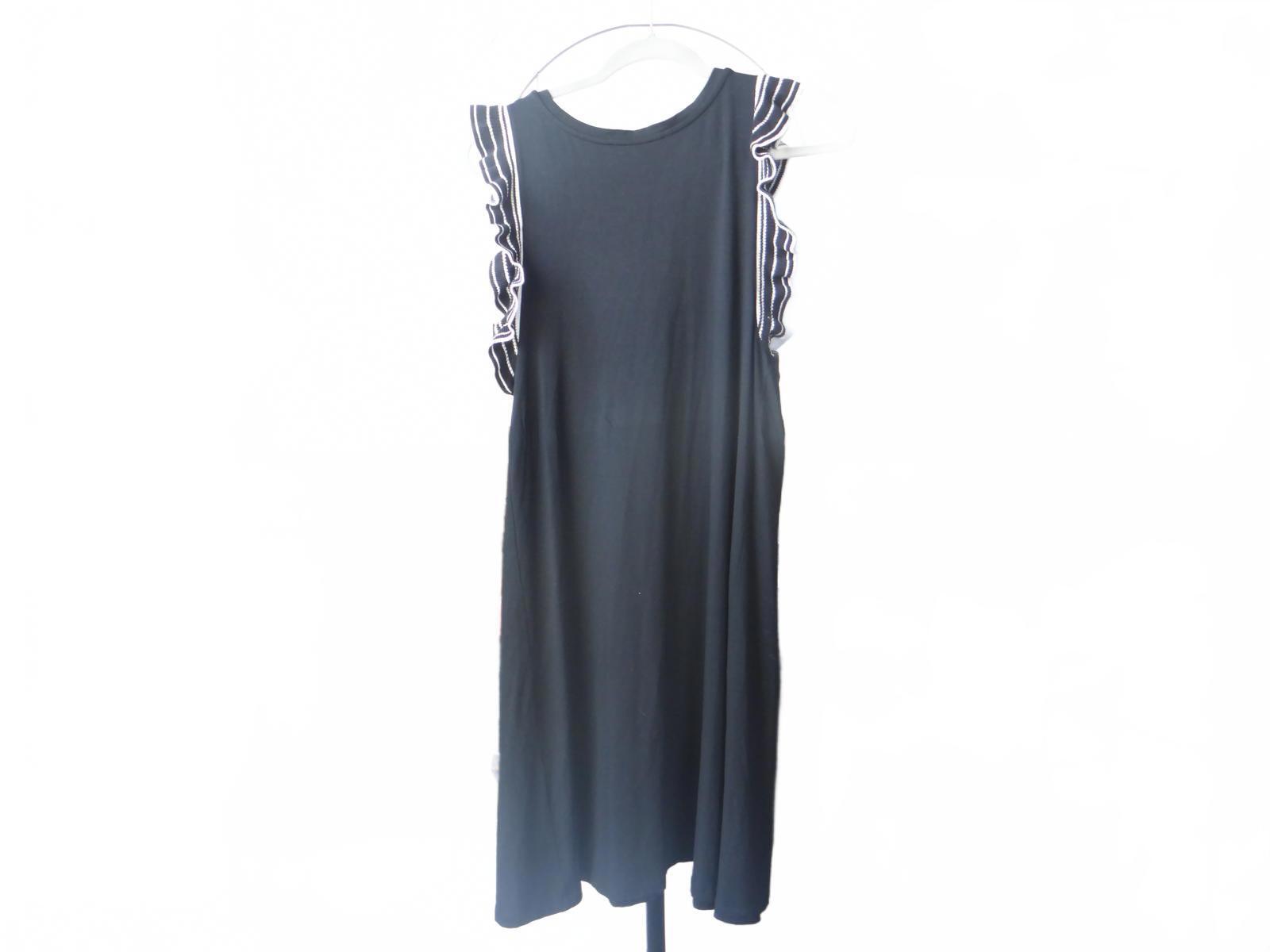 LOFT Black Ruffled Sleeve Dress - Size L