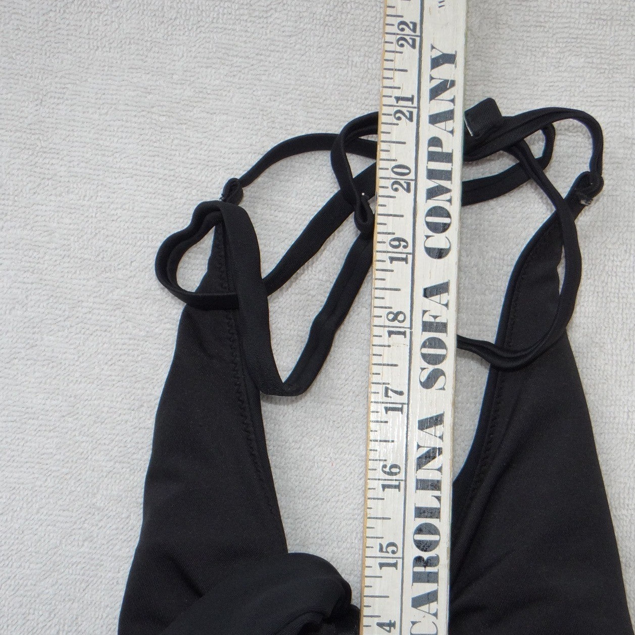 Aerie Womens Black Cutout Front Tie Halter One Piece Swimsuit XS RN54485