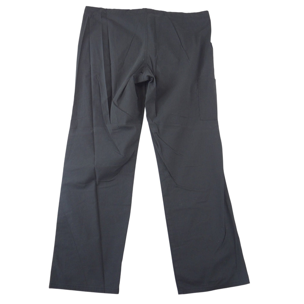 Scrubstar Womens Black Medical Scrub Set V-Neck Top Cargo Pants WM00B068 Size M