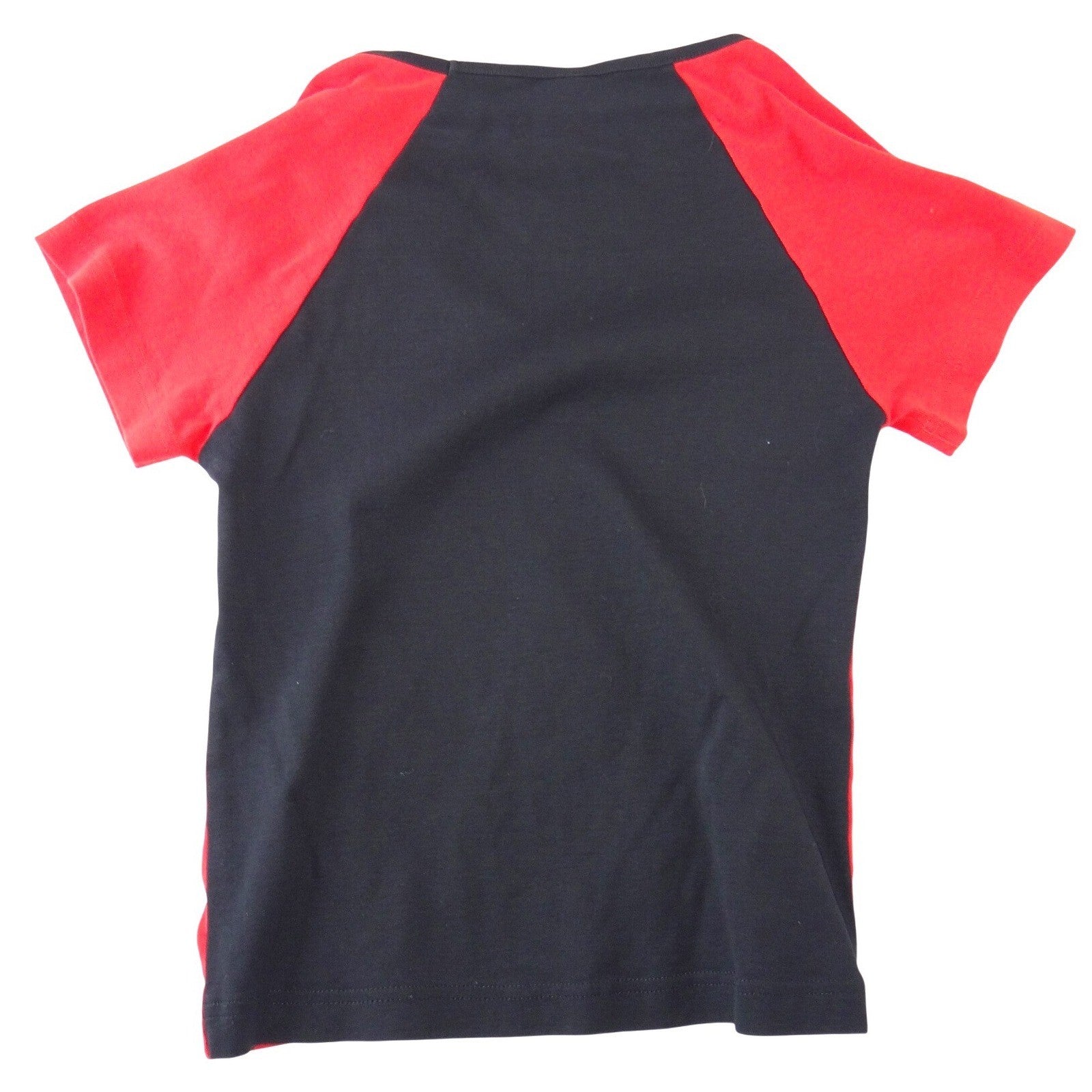 Vance Bikerwear USA Womens Black Red Colorblock Racing Stripe Top Shirt Large