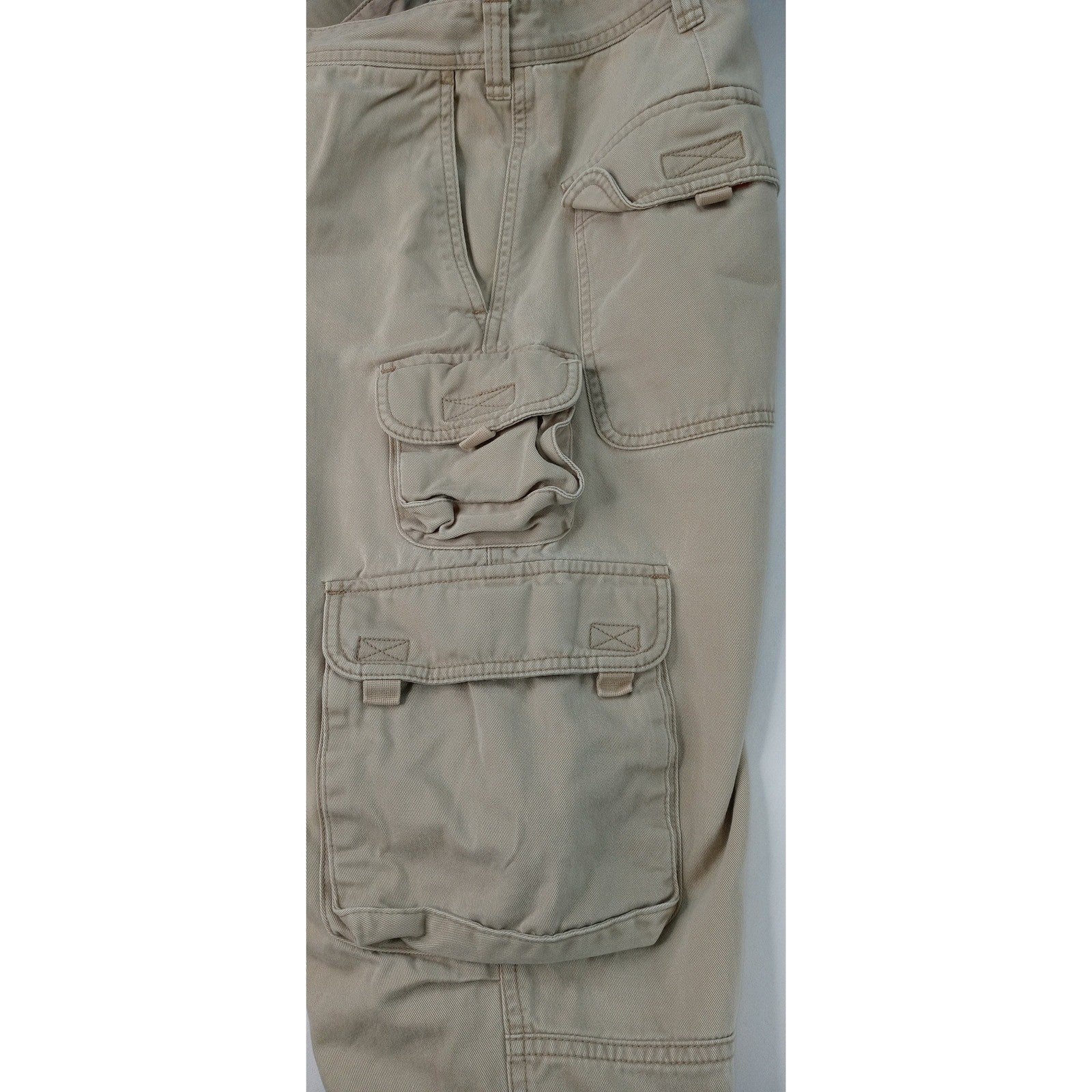 Eddie Bauer Mens Tan Cargo Pants Cotton Casual Outdoor Size XL