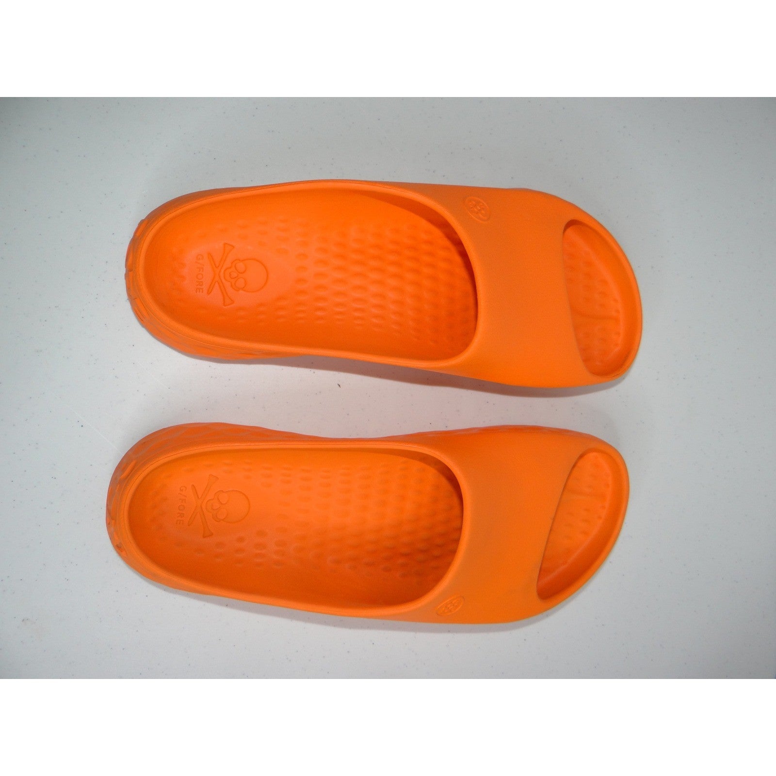 G/FORE MG4+ Slide Orange Mens 10 Womens 12 Lightweight Golf Sandals 2882