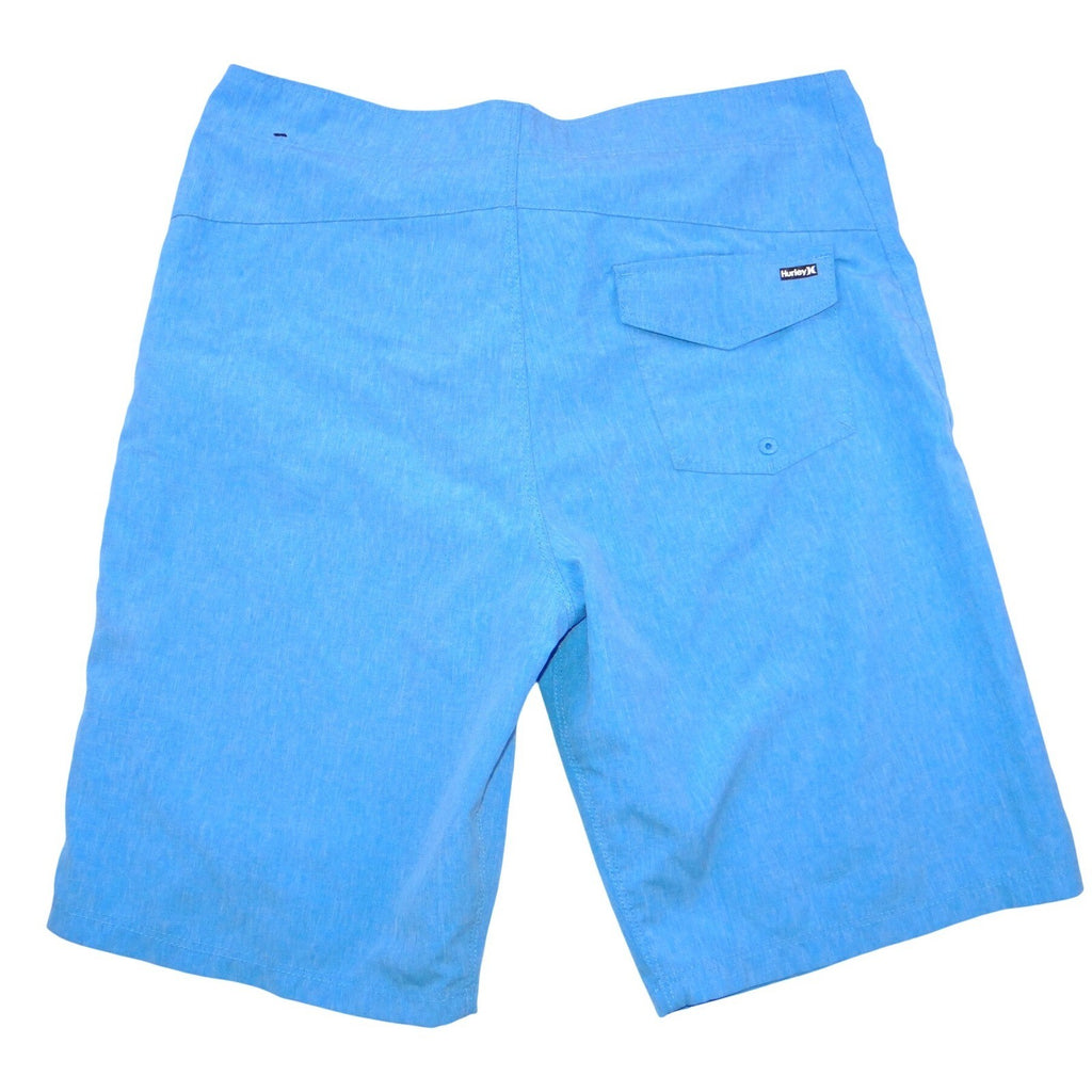 Hurley Mens Board Shorts Light Blue Heathered Swim Trunks Size 14/27 Lace Up