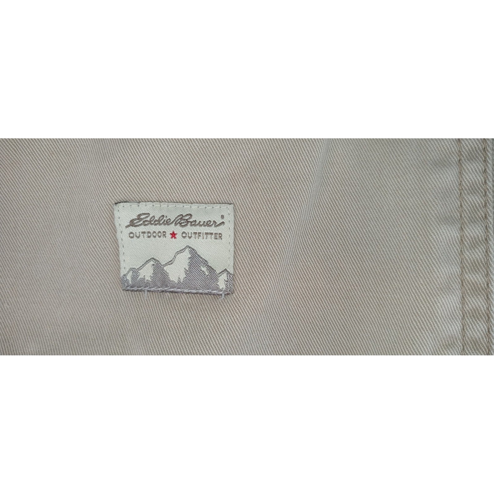 Eddie Bauer Mens Tan Cargo Pants Cotton Casual Outdoor Size XL