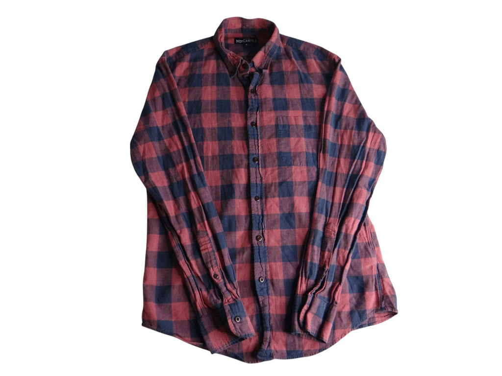 J. Crew Mercantile Plaid Button-Up Shirt - Size M