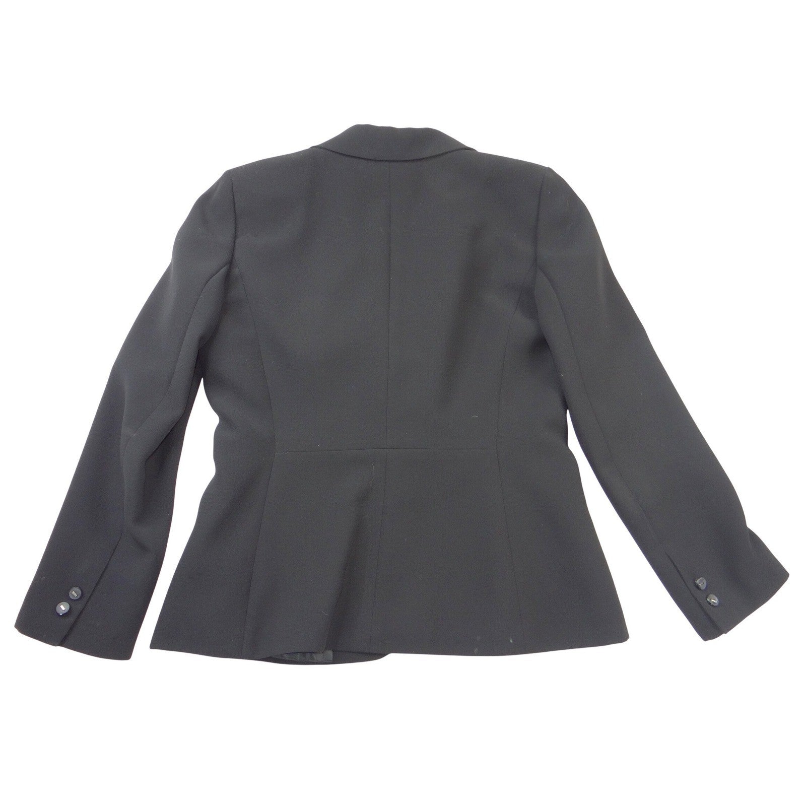 Tahari Arthur S. Levine Womens Black Two Button Tailored Blazer Jacket Size 12