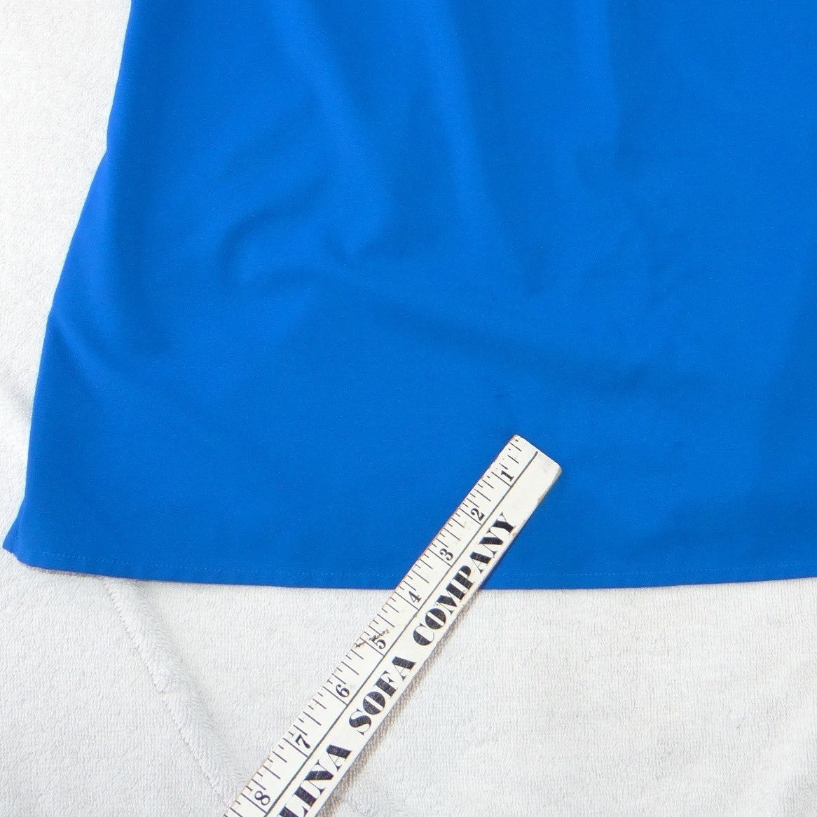 Oasis Womens Royal Blue V-Neck Scrub Top Short Sleeve Pockets Size Large