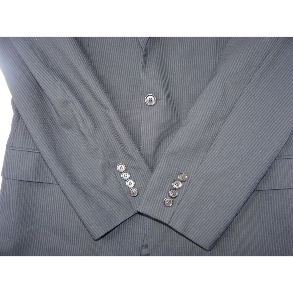 HUGO BOSS Men's Charcoal Pinstripe Super 120 Wool Blazer Jacket 42L Turkey